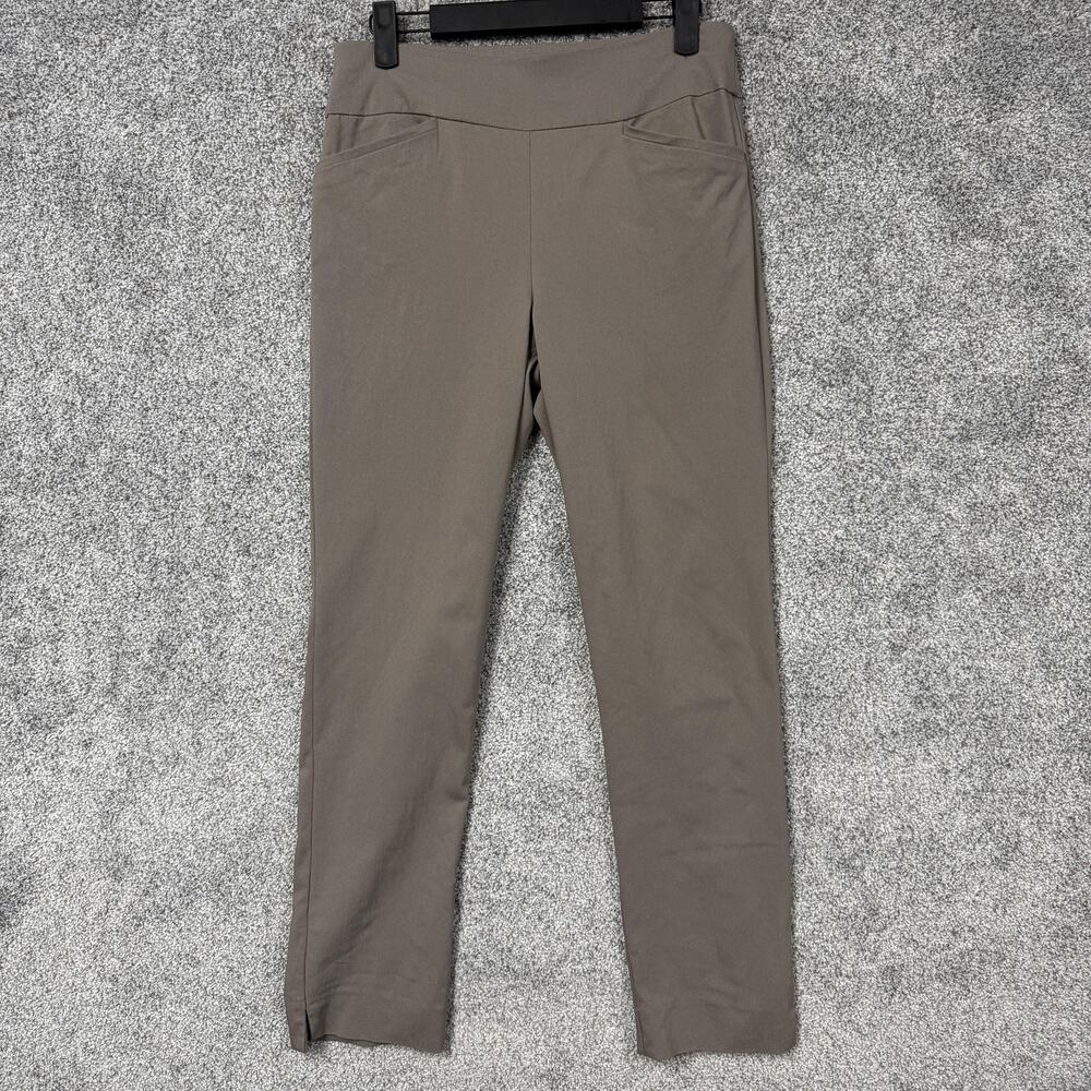 Chicos Taupe Perfect Stretch Slim Ankle Pants 00 Quiet Luxury Minimalist Career